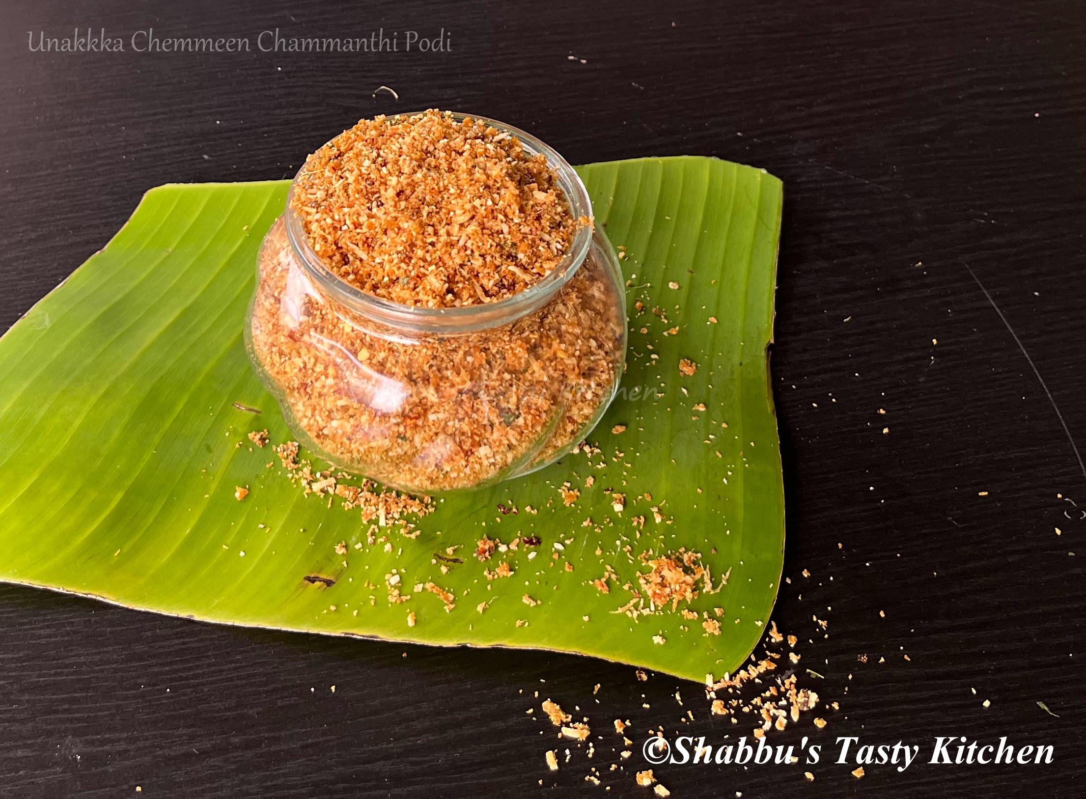 unakka-chemmeen-chammanthi-podi-dried-prawns-chutney-powder