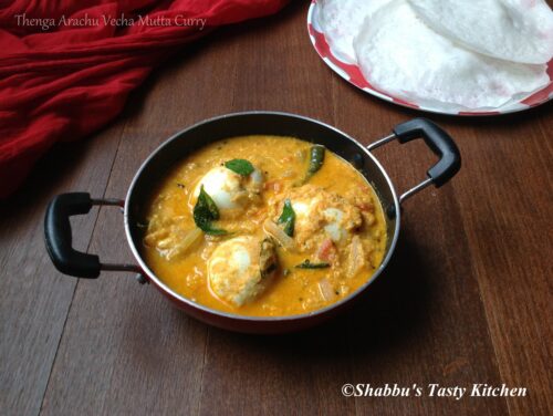 thenga-arachu-vecha-mutta-curry-egg-curry