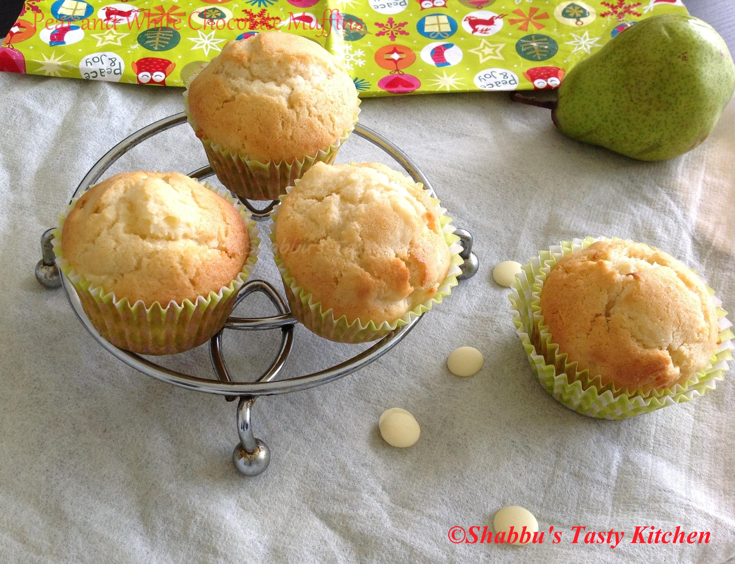 pear-and-white-chocolate-muffins