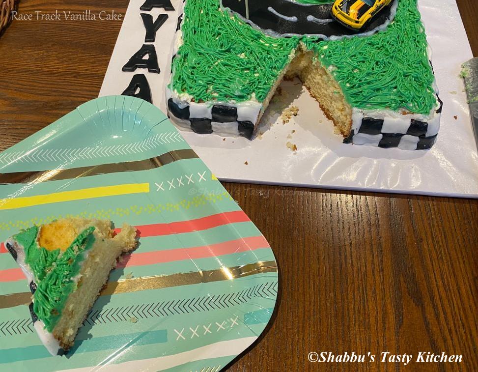Coolest Race Track Cake with a 7