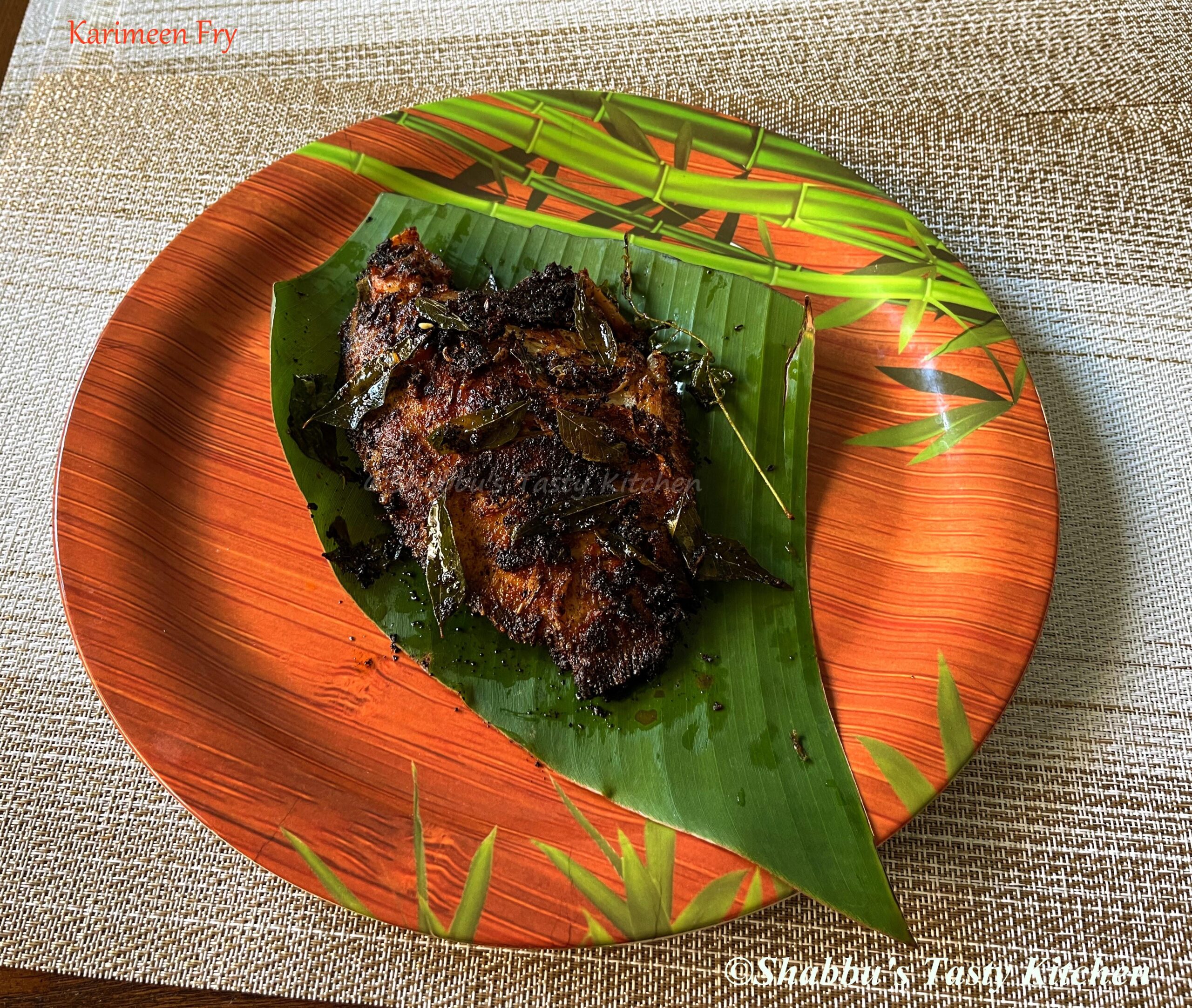 Karimeen Fry Pearl Spot Fish Fry Shabbus Tasty Kitchen