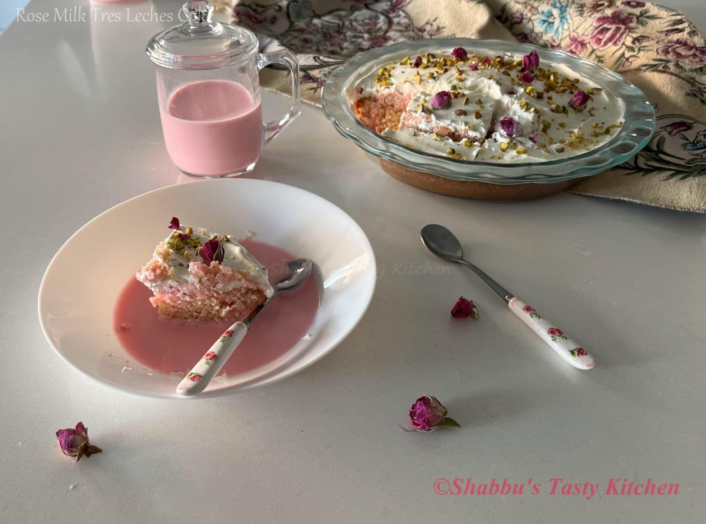 Tres leches cake ( Milk Cake) with Rose Meringue, freeze dried Raspberries,  pistachios and toasted Almonds. (Refer to highlights for full… | Instagram